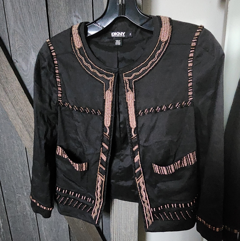 DKNY Beaded Blazer Size 2